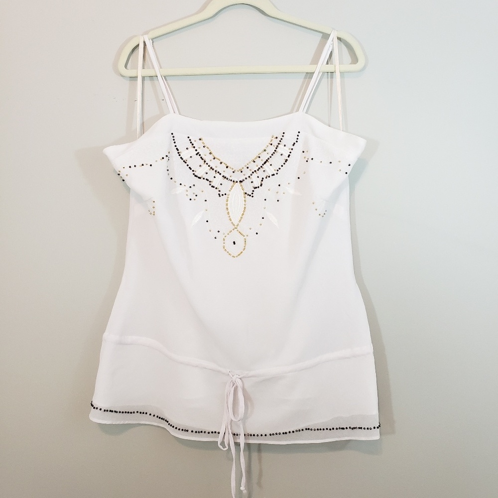 NWOT M.K.M Designs Embellished Cami